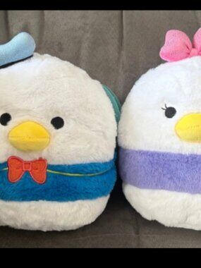 Disney Squishmallows Donald & Daisy Duck Set, New 8 inch